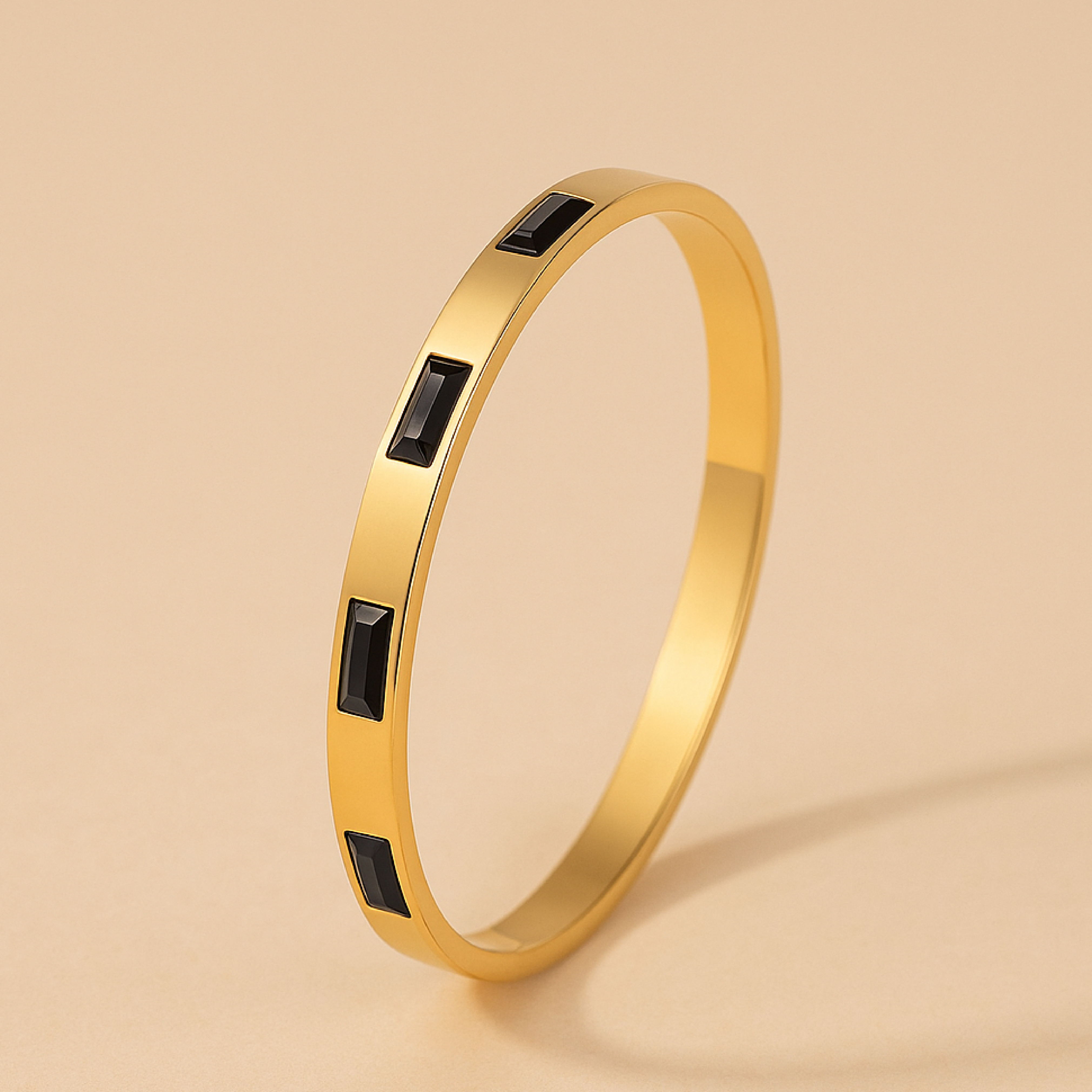 Renata Scarlatti Bracelet Green in Gold