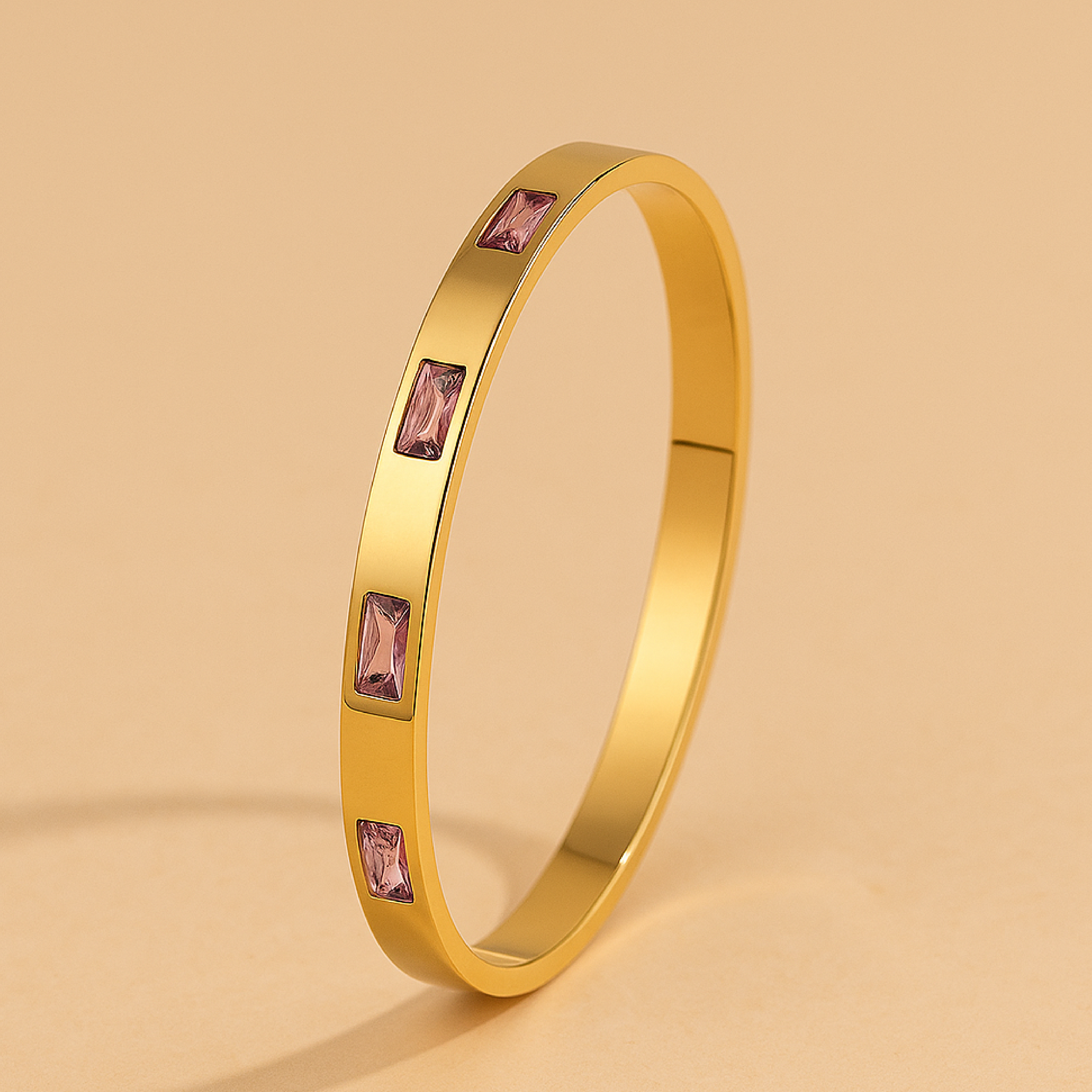 Renata Scarlatti Bracelet Green in Gold