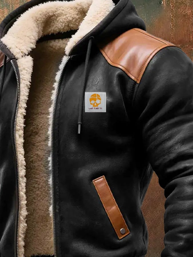 Adam | Jacket with Leather Details