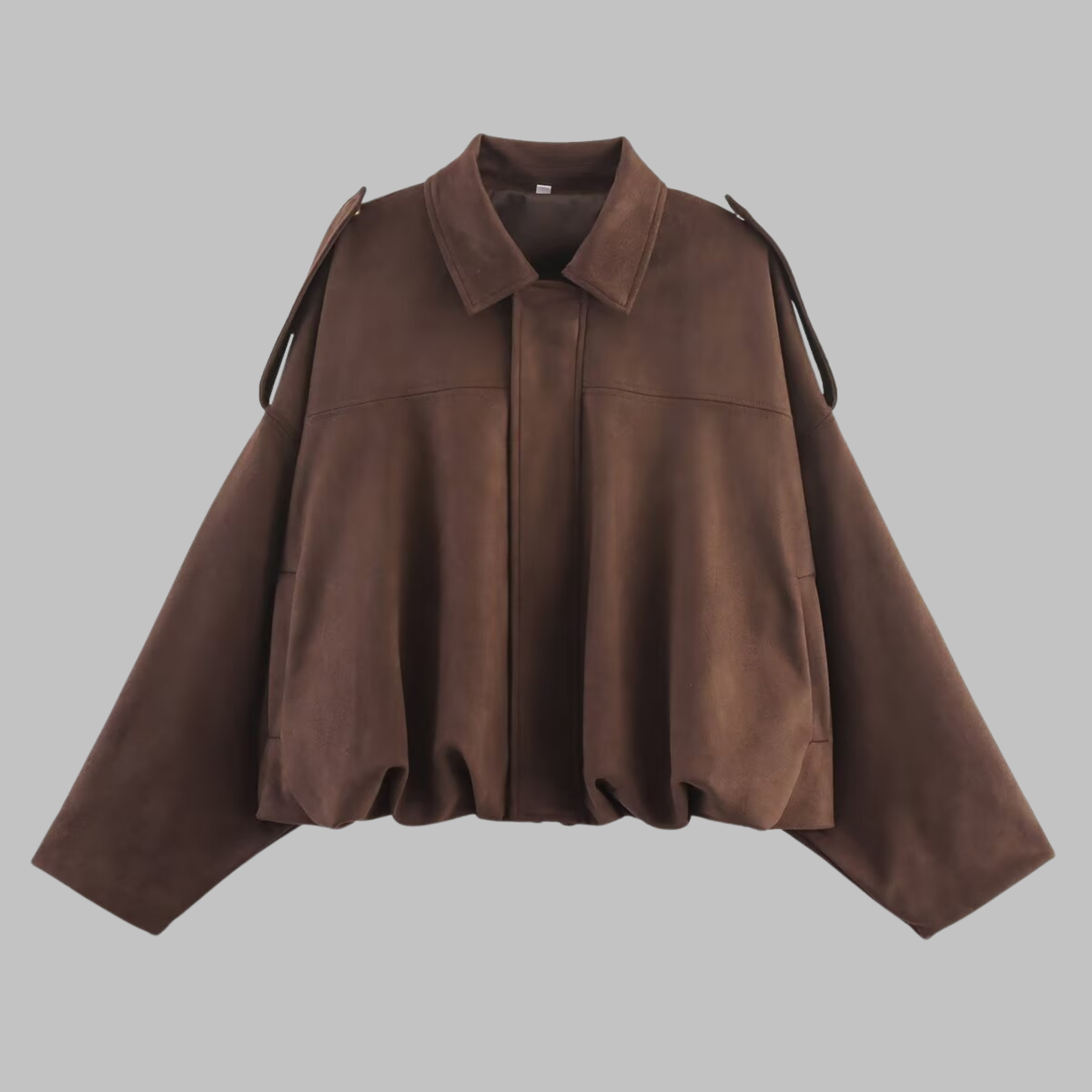 Claudette - Comfy Loose Fit Military Jacket