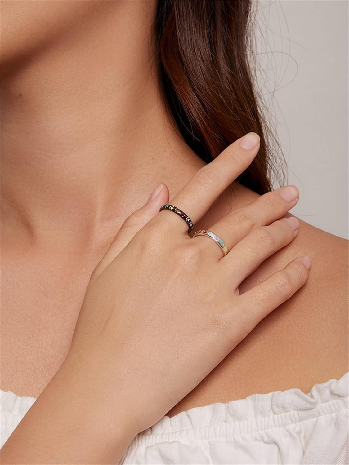 Silver Ring with Paw Design
