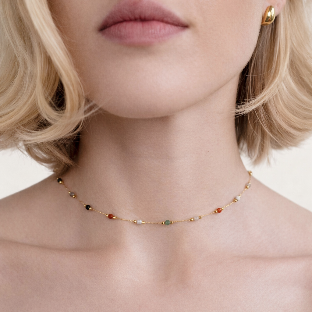 Stone Layered Necklace