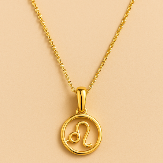 Celestial Zodiac Pendant in Gold