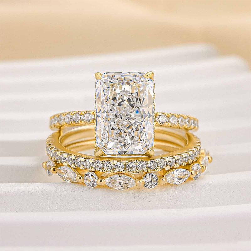 Jaily 3 Stuck Ring Set | Gold