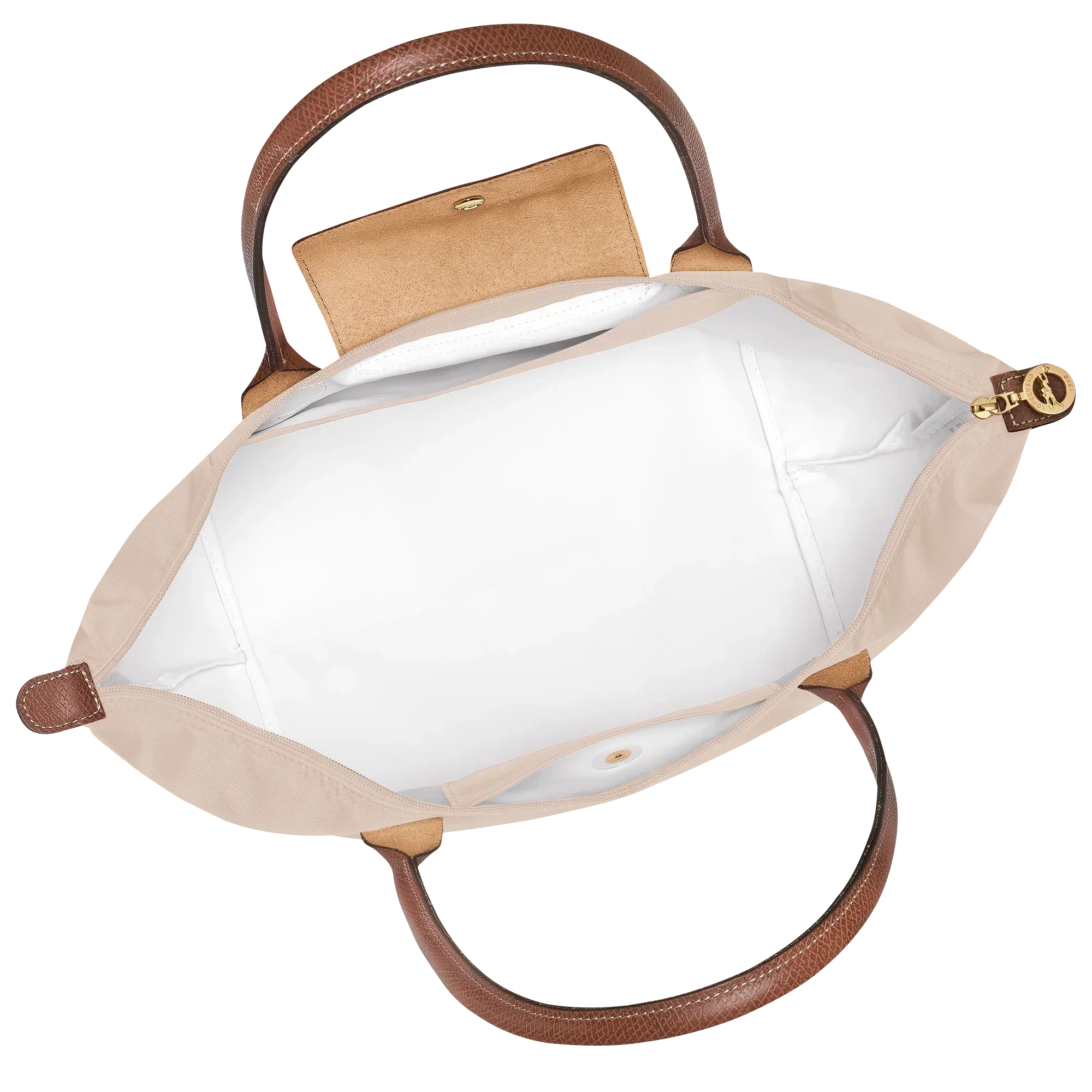 Foldable Handbag – Paper Beige