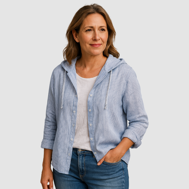 Emelie Breathable hooded blouse