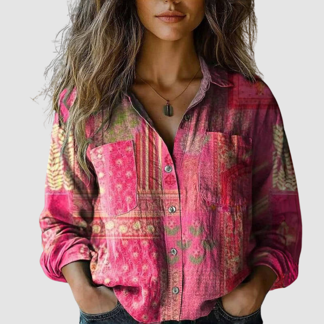 Morena Vintage Printed Blouse