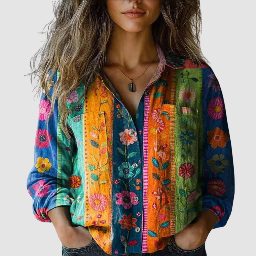 Morena Vintage Printed Blouse
