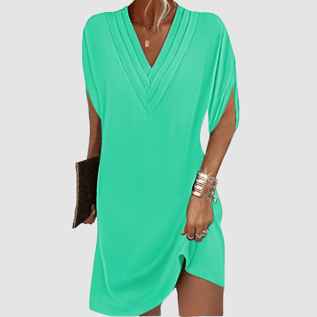 Alysa Elegant Half-Sleeve Dress