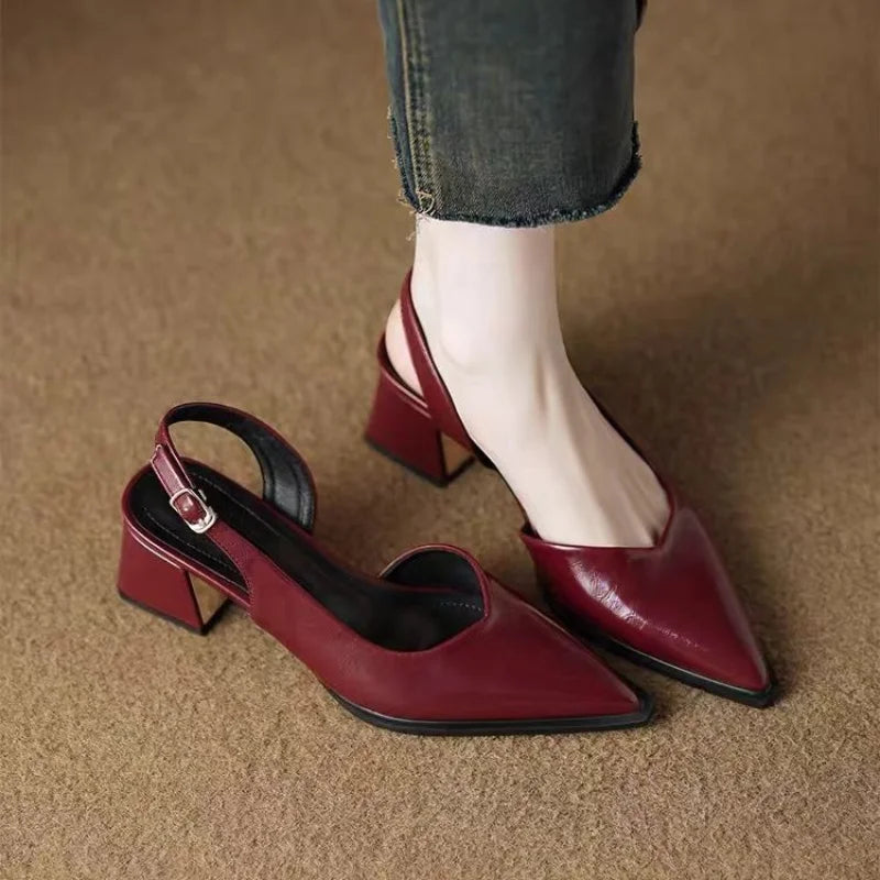 Serra Leather Heels