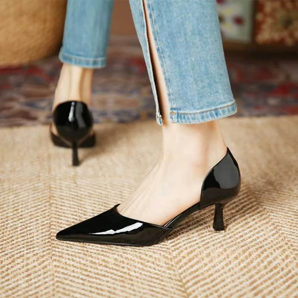 Aveline Leather Heels