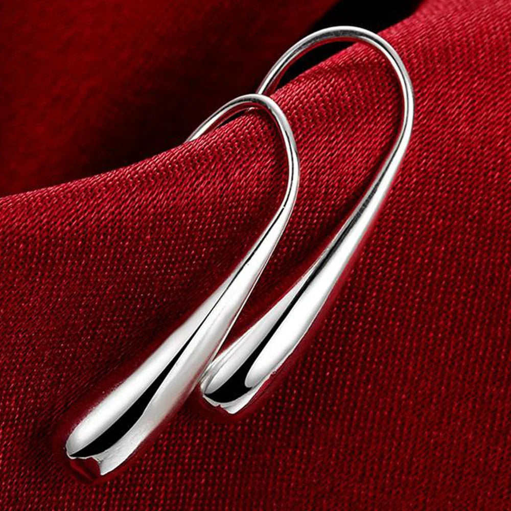 Water Drop Hoop Earrings