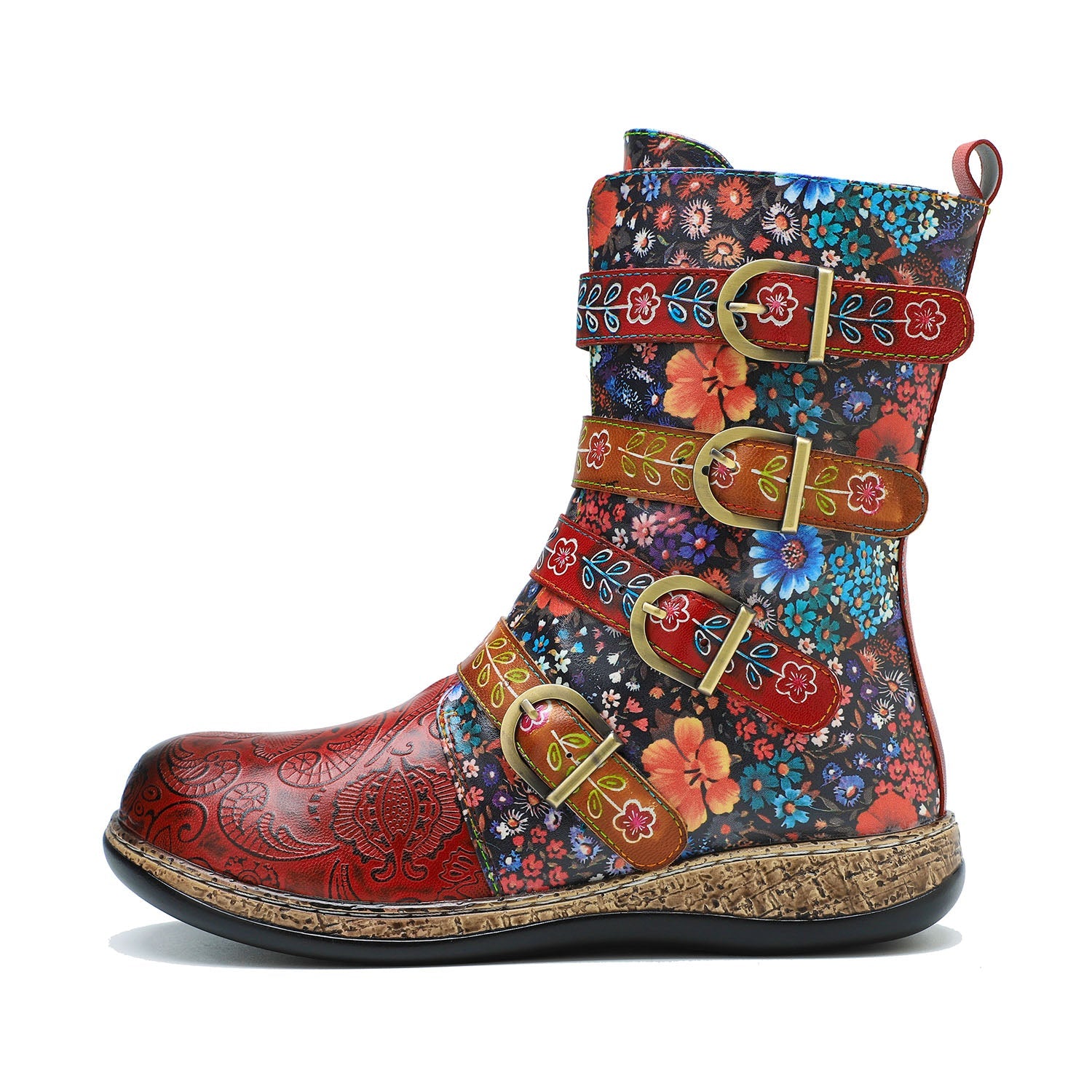 Retro Painted Boots