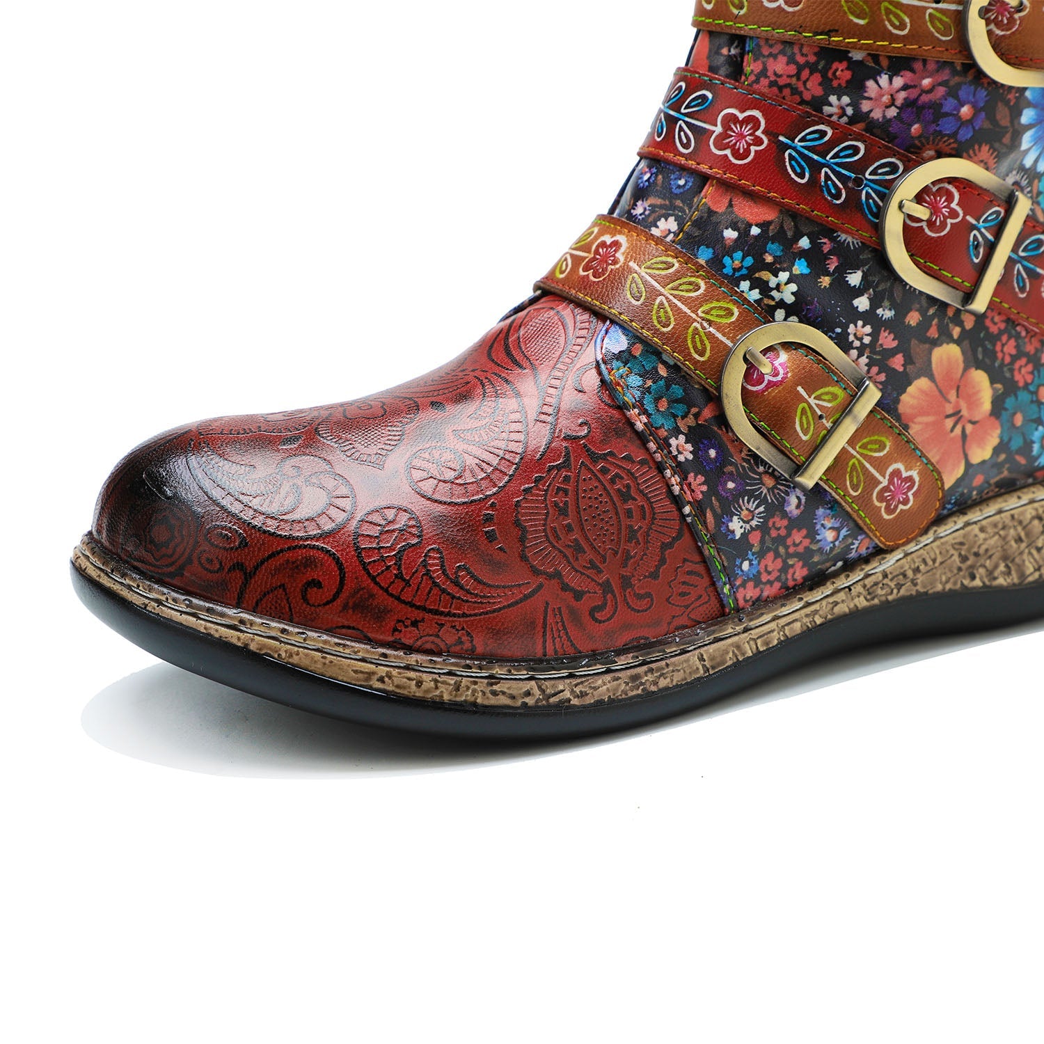 Retro Painted Boots