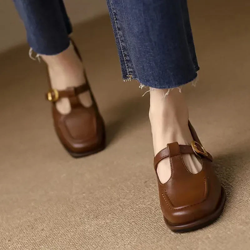 Ysolenne T-Strap Shoes