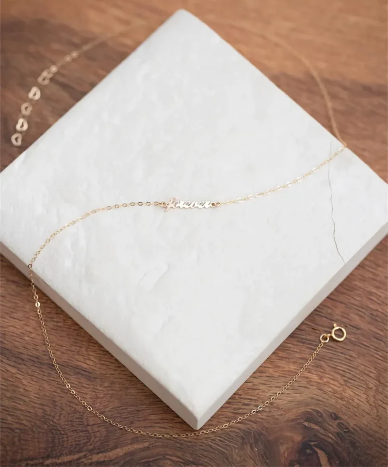 Golden Forever Love Necklace