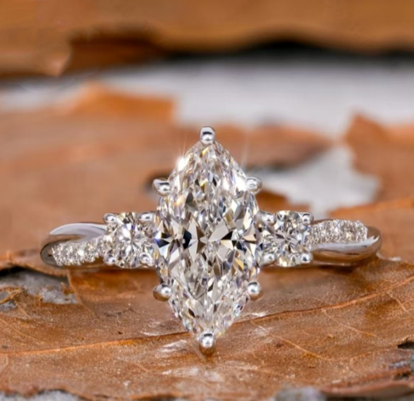 Maxine Ring Set in White Gold