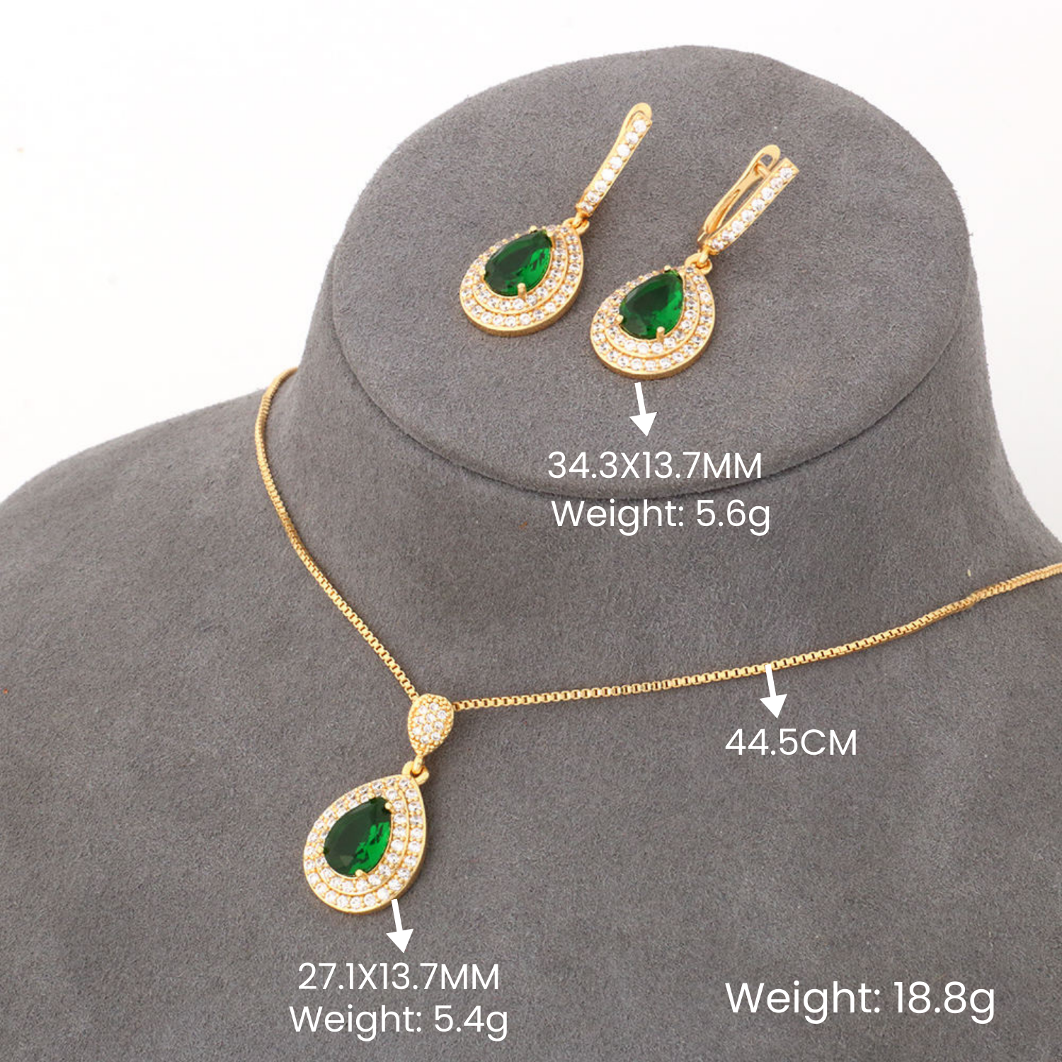 Florence – Opulent Gold Jewellery Set