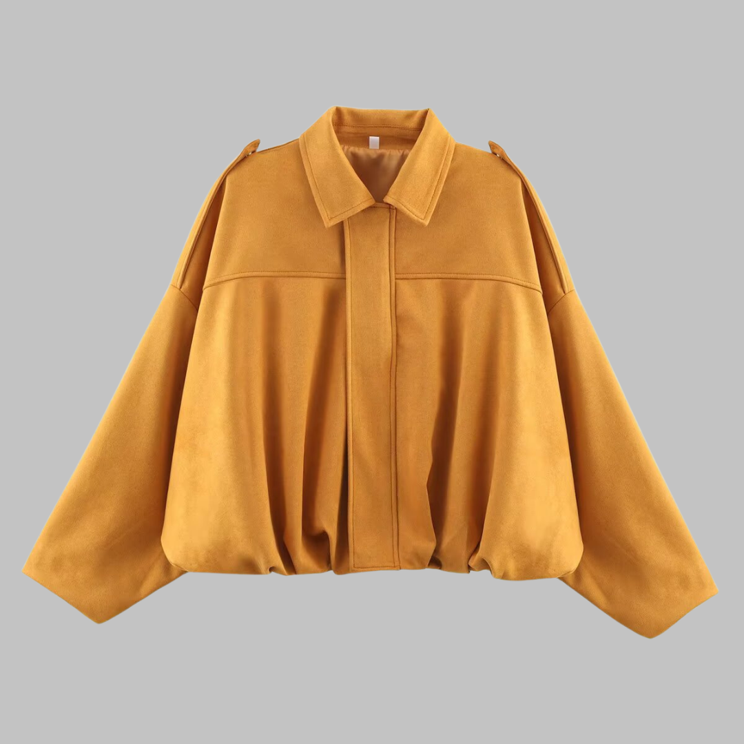 Claudette - Comfy Loose Fit Military Jacket