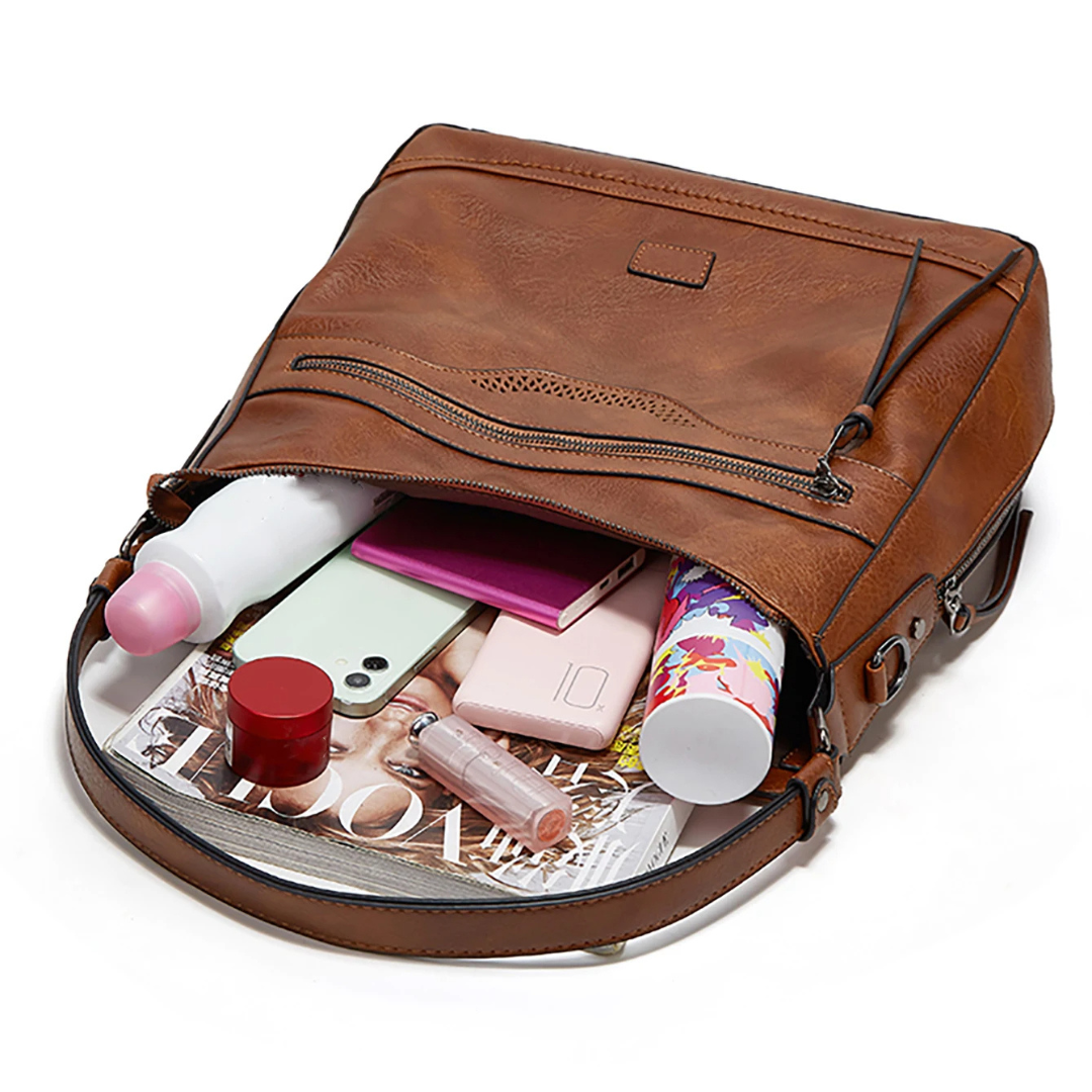 Zoe Vintage Charm | Shoulder Leather Bag