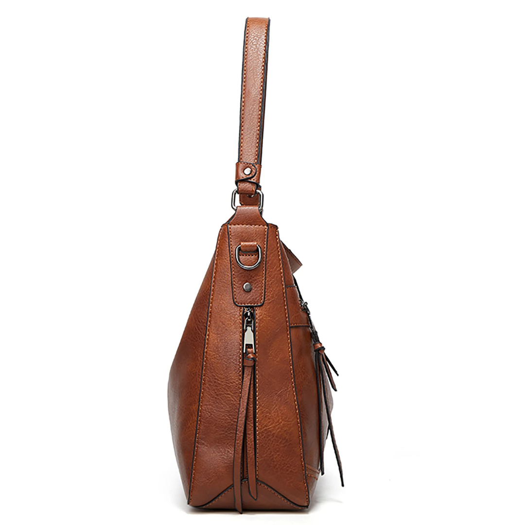 Zoe Vintage Charm | Shoulder Leather Bag