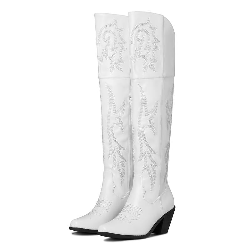 CHEYENNE –  Classic Over-the-Knee Cowboy Boots