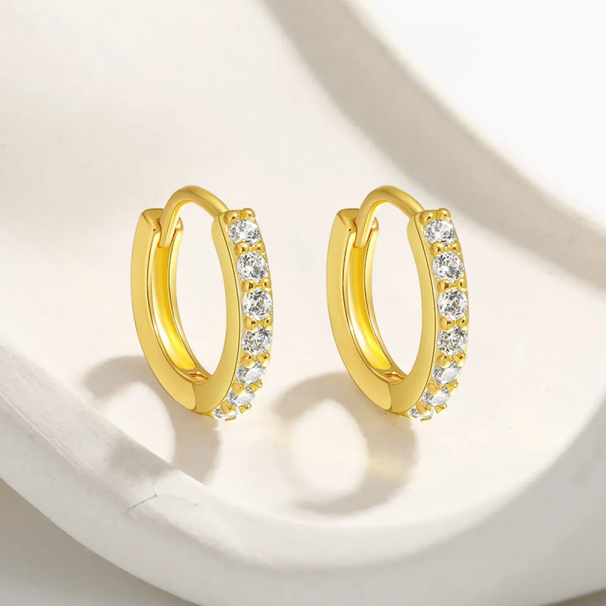 Jules Mini Hoop Earrings in Gold