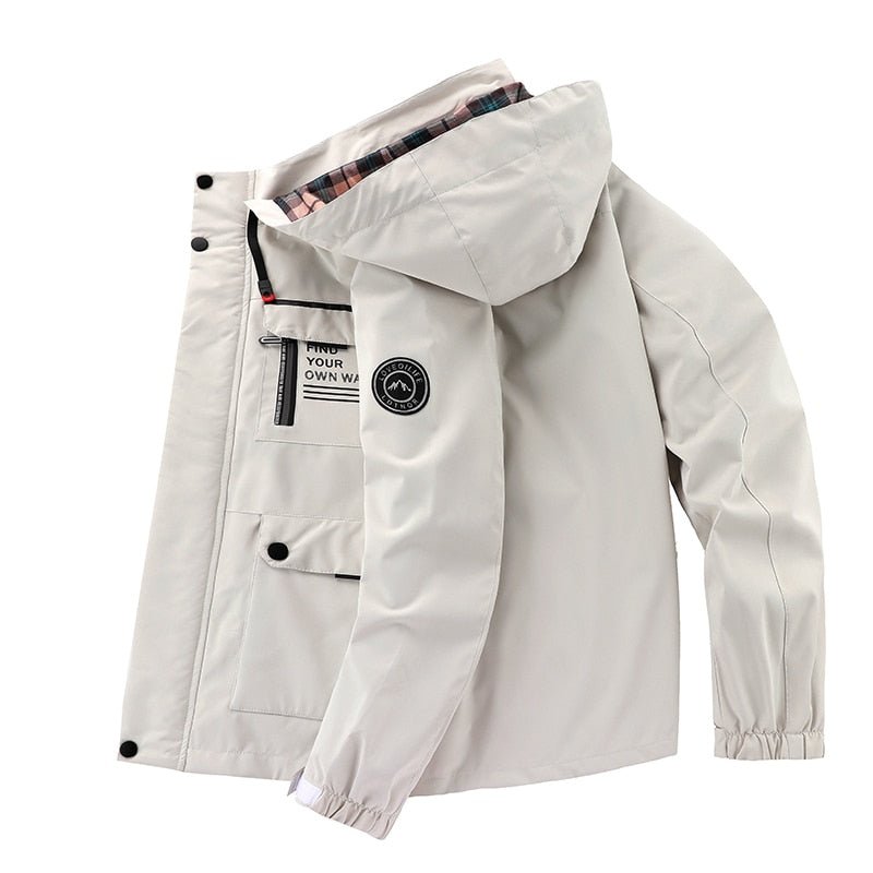 Logan - Comfortable Windproof Waterproof Jacket with Multi Pockets