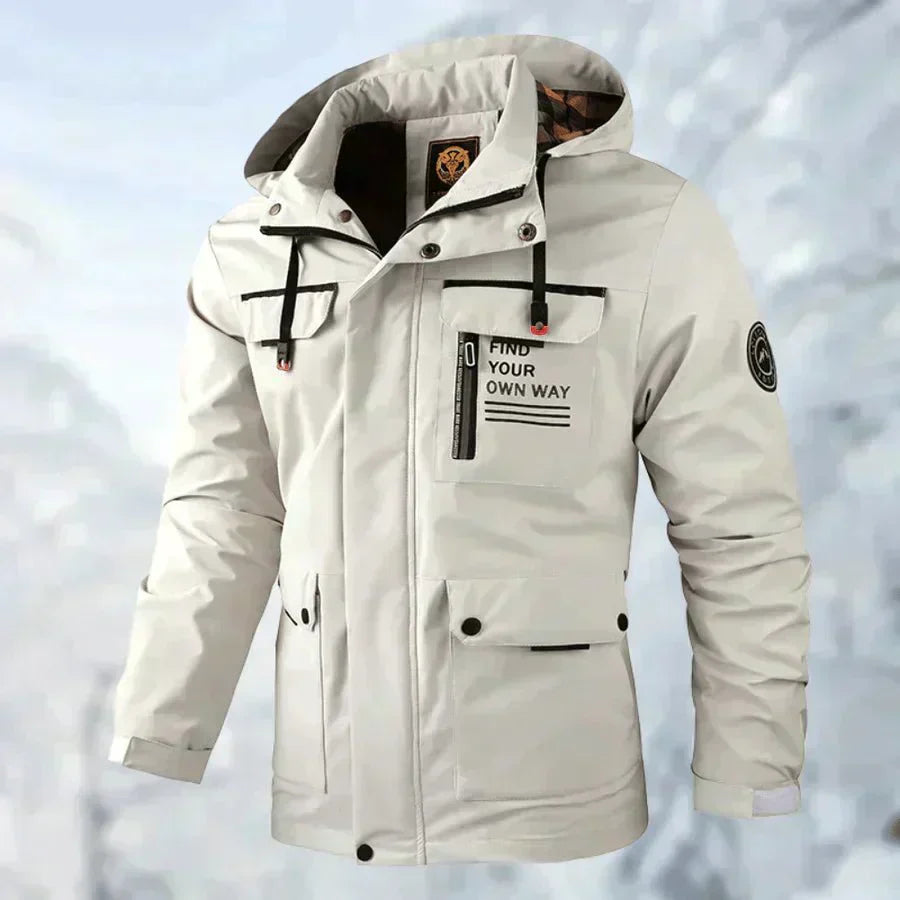 Logan - Comfortable Windproof Waterproof Jacket with Multi Pockets
