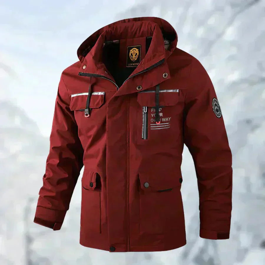 Logan - Comfortable Windproof Waterproof Jacket with Multi Pockets