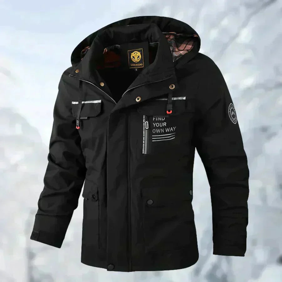 Logan - Comfortable Windproof Waterproof Jacket with Multi Pockets