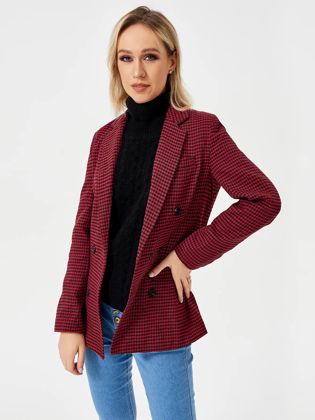Sabine - Women's Chic Tweed Blazer Limited Edition