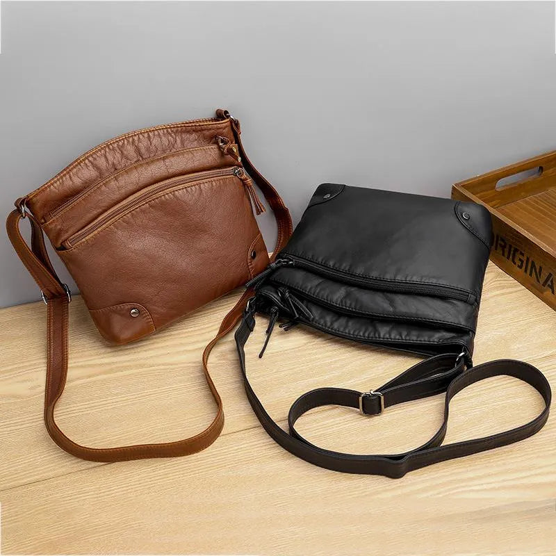 Mia Vintage Charm | Crossbody Leather Bag