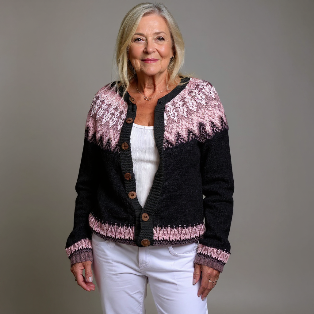 Lydia Classic Icelandic Wool Vintage Cardigan