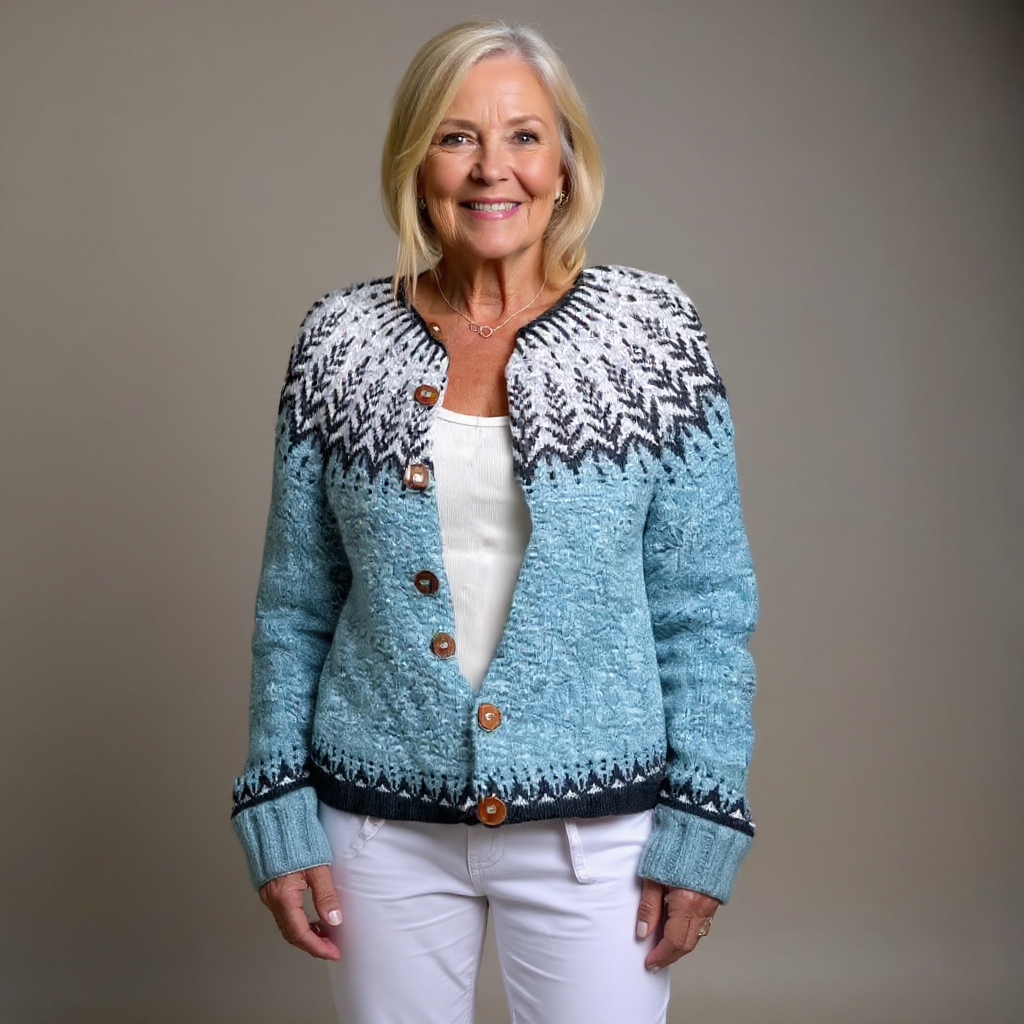 Retro Icelandic Wool Cardigan