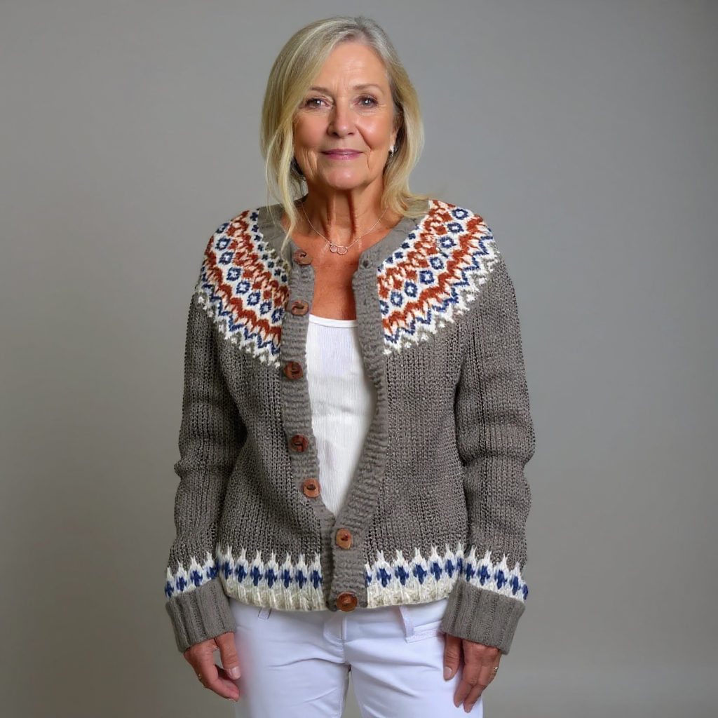 Gabriella Classic Icelandic Wool Cardigan
