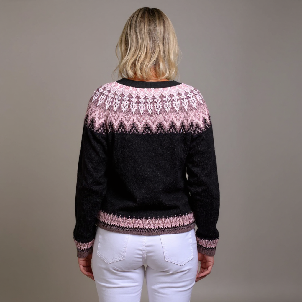 Lydia Classic Icelandic Wool Vintage Cardigan