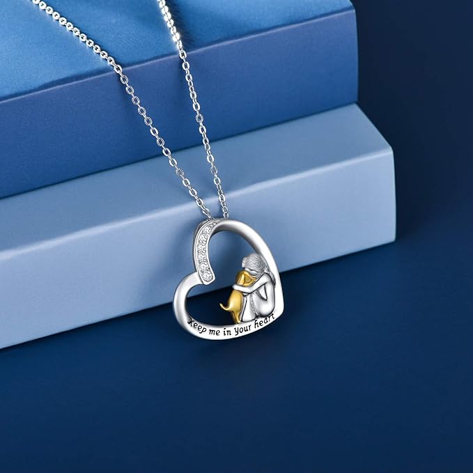 Heart & Dog Design with Zirconia