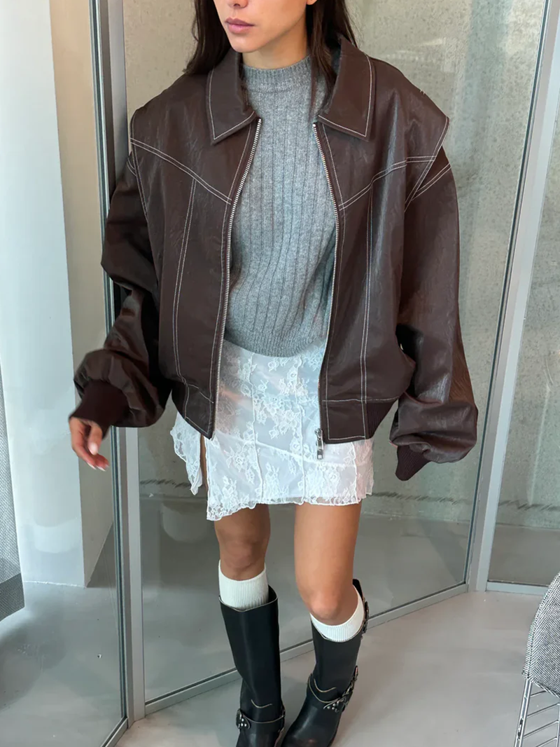 Orla-Oversized Contrast Jacket