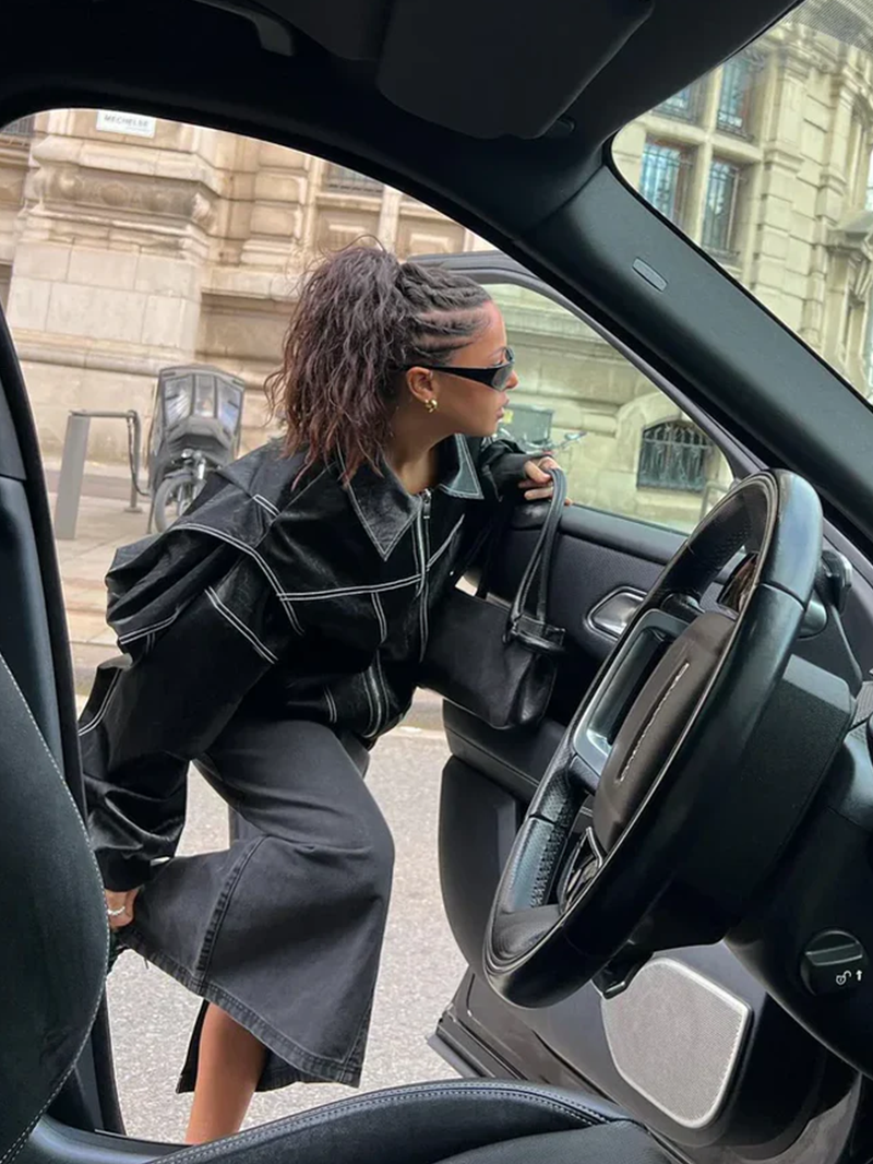 Orla-Oversized Contrast Jacket