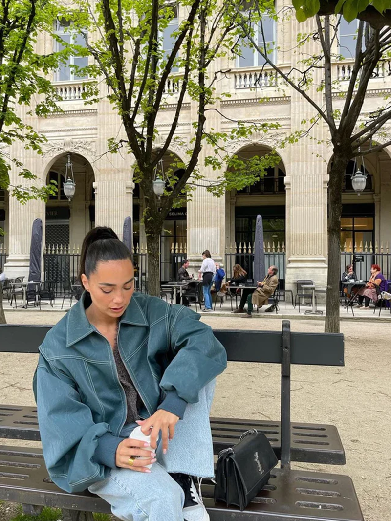 Orla-Oversized Contrast Jacket