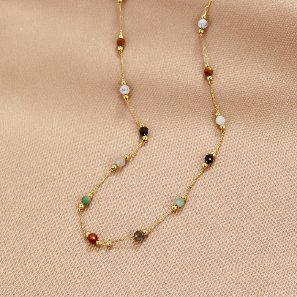 Aria Colorful Gemstone Necklace