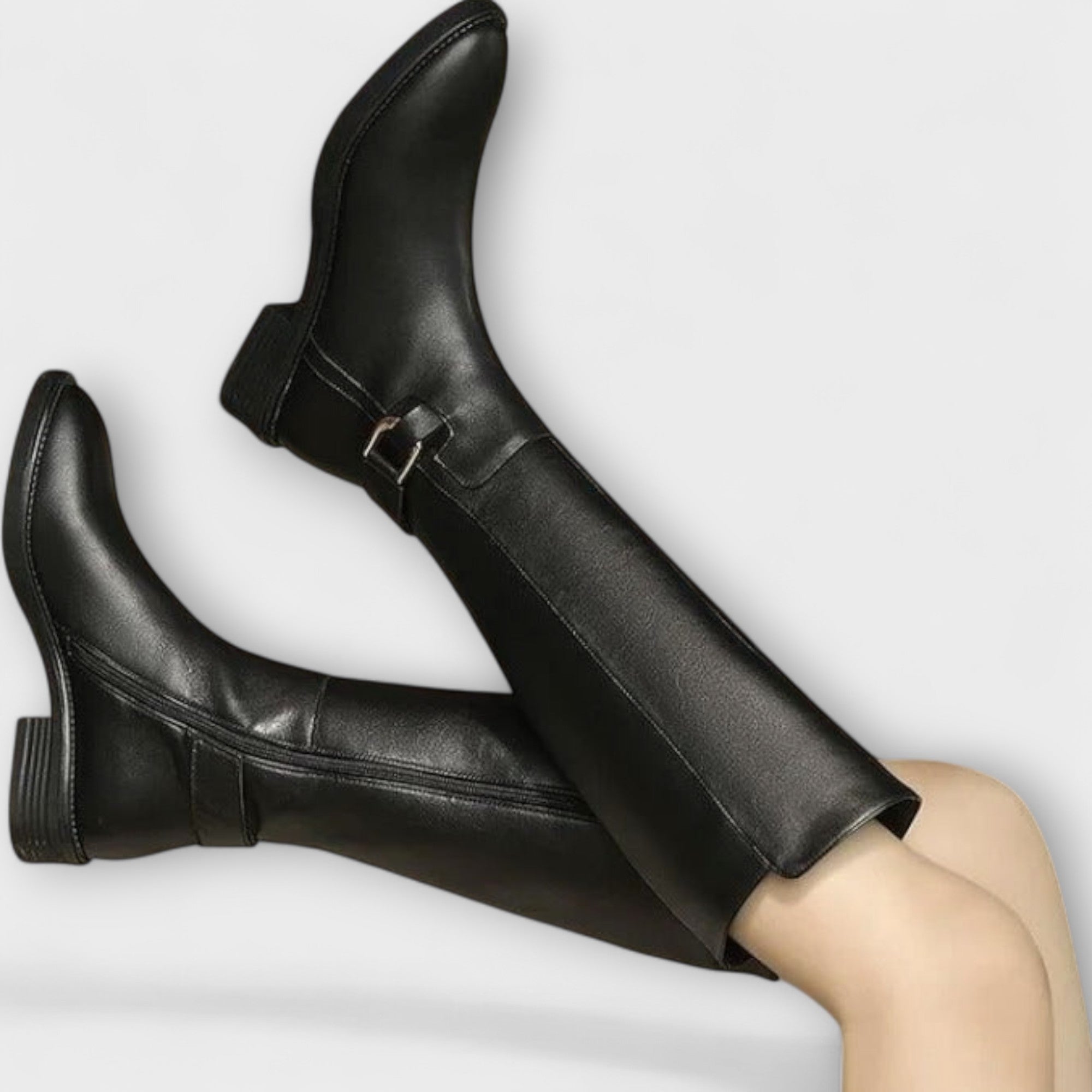 Mira | Leather Knee-High Boots