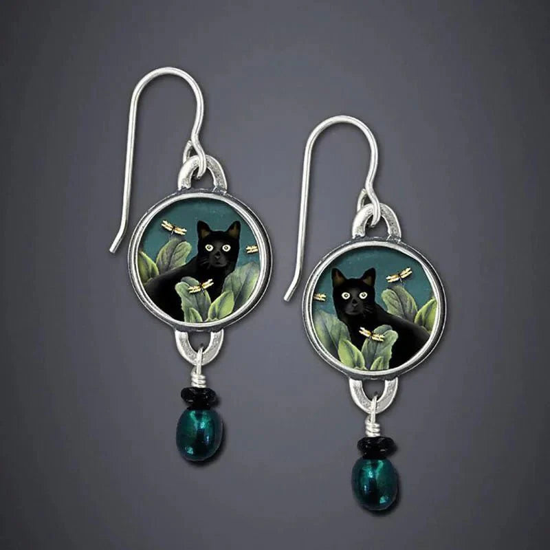 Tropical Black Cat Dangle